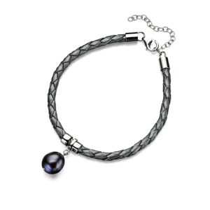 Elements Silver Grey Freshwater Pearl Bracelet