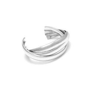 Fiorelli Rhodium Triple Band Cuff Bracelet