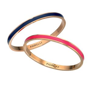 Fiorelli Navy and Pink Gold Stacking Bangles