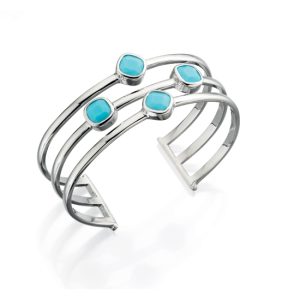 B-FIOR-5 Fiorelli Turquoise Stone Set Bangle