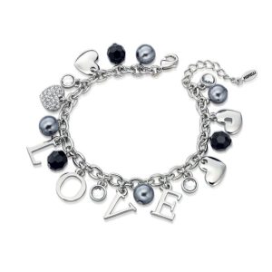 B-FIOR-62 Fiorelli Love Charm Bracelet