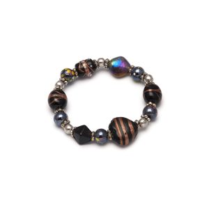 Look East Caramel Heart Bracelet - Black