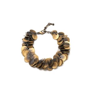 Rodney Holman Flat Mini Disc Bracelet - Gold