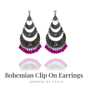 Bohemian Clip On Earrings