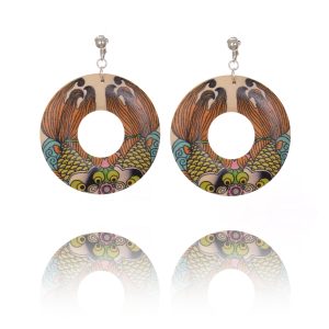 Judy Is A Punk Japanese Yakuza Tattoo Disc Clip On Earrings - Wealth & Strength