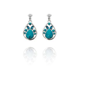 Fiorelli Aqua Multi Teardrop Clip On Earrings
