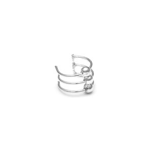 Sterling Silver Triple Ring Ear Cuff