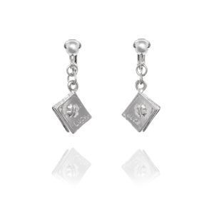 Look East Book of Luck Clip On Earrings