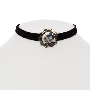 Whiskers Button Choker Necklace