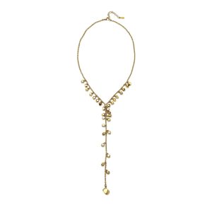 N-FIOR-17 Fiorelli Organic Gold Metal Bead Necklace