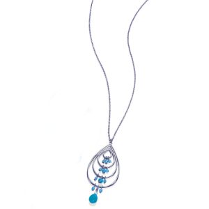 Fiorelli Imitation Turquoise Bead Pendant Necklace