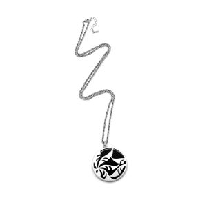 Fiorelli Silver Openwork Disc Necklace