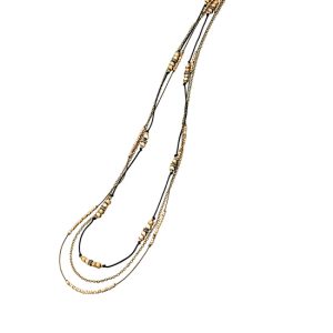 Fiorelli Gold Three Strand Tribal Necklace