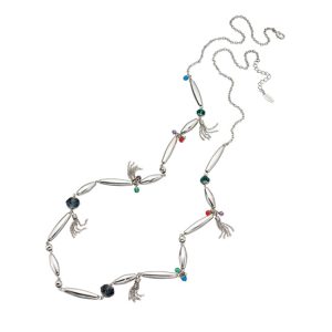 Fiorelli Coloured Crystal and Tassel Necklace