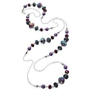 N-FIOR-84 Fiorelli Purple Beaded Necklace