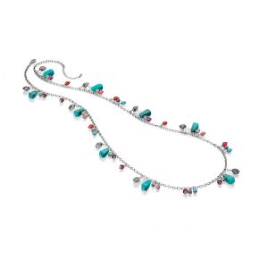 Fiorelli Bead and Mother of Pearl Necklace