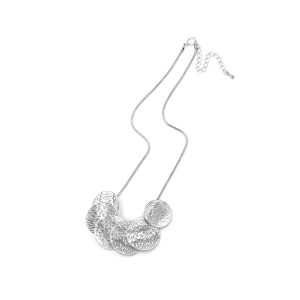 N-RH-13 Rodney Holman Silver Circular Disc Necklace