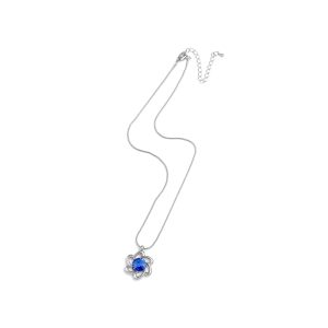 N-RH-18 Rodney Holman Blue Flower Necklace