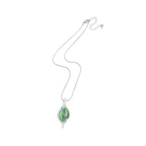 N-RH-28 Rodney Holman Leaf Necklace - Green