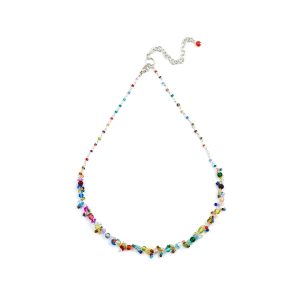 Look East Classic Petite Bead and Sequin Necklace - Multi-Coloured