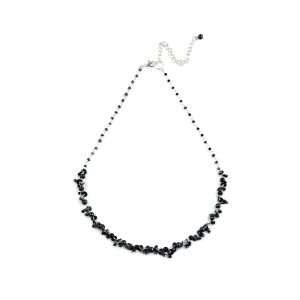 Look East Classic Petite Bead and Sequin Necklace - Black