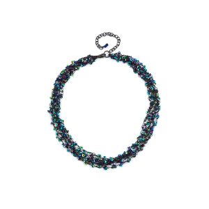 Look East Petite Multi Strand Strong Sequin Necklace