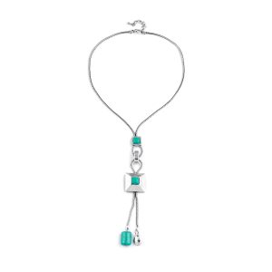 Look East Imitation Turquoise Boho Necklace