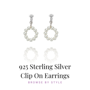 925 Sterling Silver Clip On Earrings