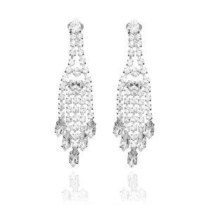 ERCL-MD-73-swarovski-clip-earrings-big - Make Me Beautiful - the clip on earrings specialists Beautiful Swarovski Teardrop Chandelier Clip Earrings
