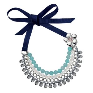 Fiorelli Beaded Crystal Bib Necklace