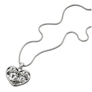 N-FIOR-86 Fiorelli Crystal Heart Necklace