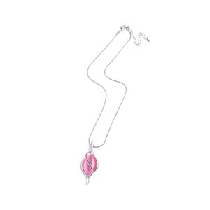 N-RH-29 Rodney Holman Leaf Necklace - Pink