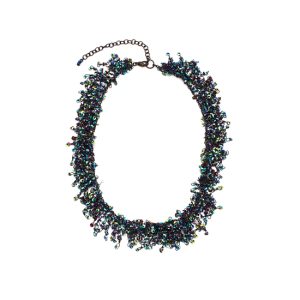 NL-LE-2 Look East Strong Sequin Cascade Necklace